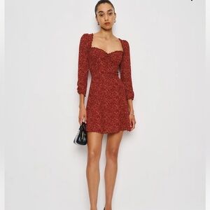 Reformation Remi Dress Red - Size 4